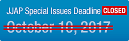 JJAP Special Issues Deadline: October 10, 2017 : CLOSED