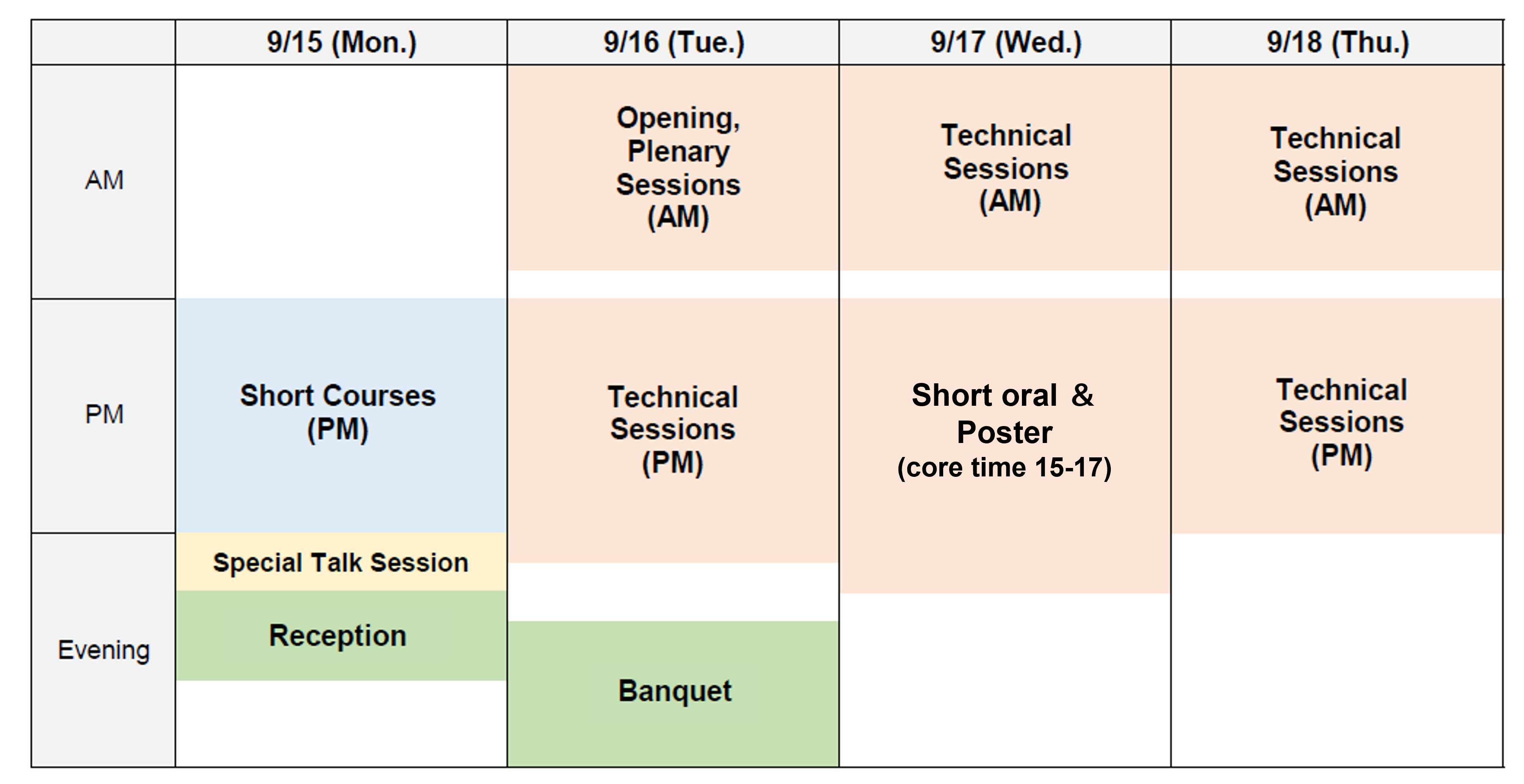 Program at a glance